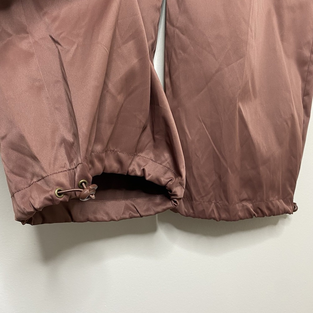 BCBG Generation Parachute Jogger Baggy Wide‎ Leg Pants Sz XXXL Dusty Mauve Satin - Picture 5 of 15